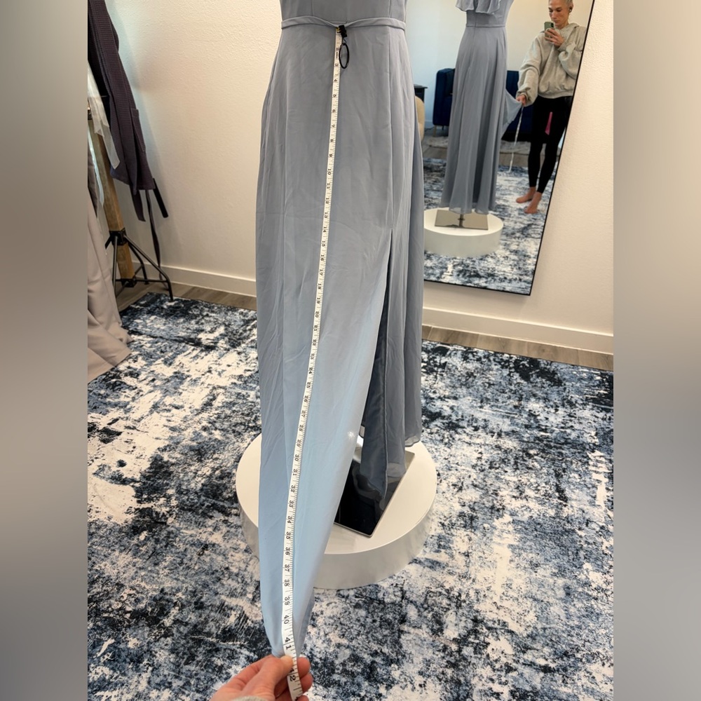 Azazie Light Blue Maxi Dress - Picture 7 of 11